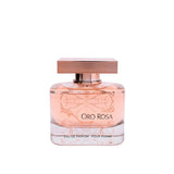 Oro Rosa 100ml Eau de Parfum by Fragrance World fragrance packaging front view
