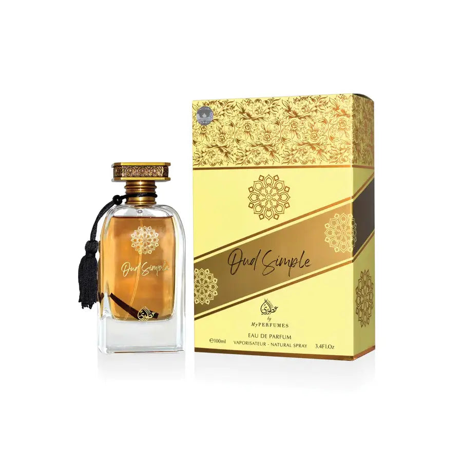 Oud Simple 100ml Eau de Parfum by My Perfumes bottle and box