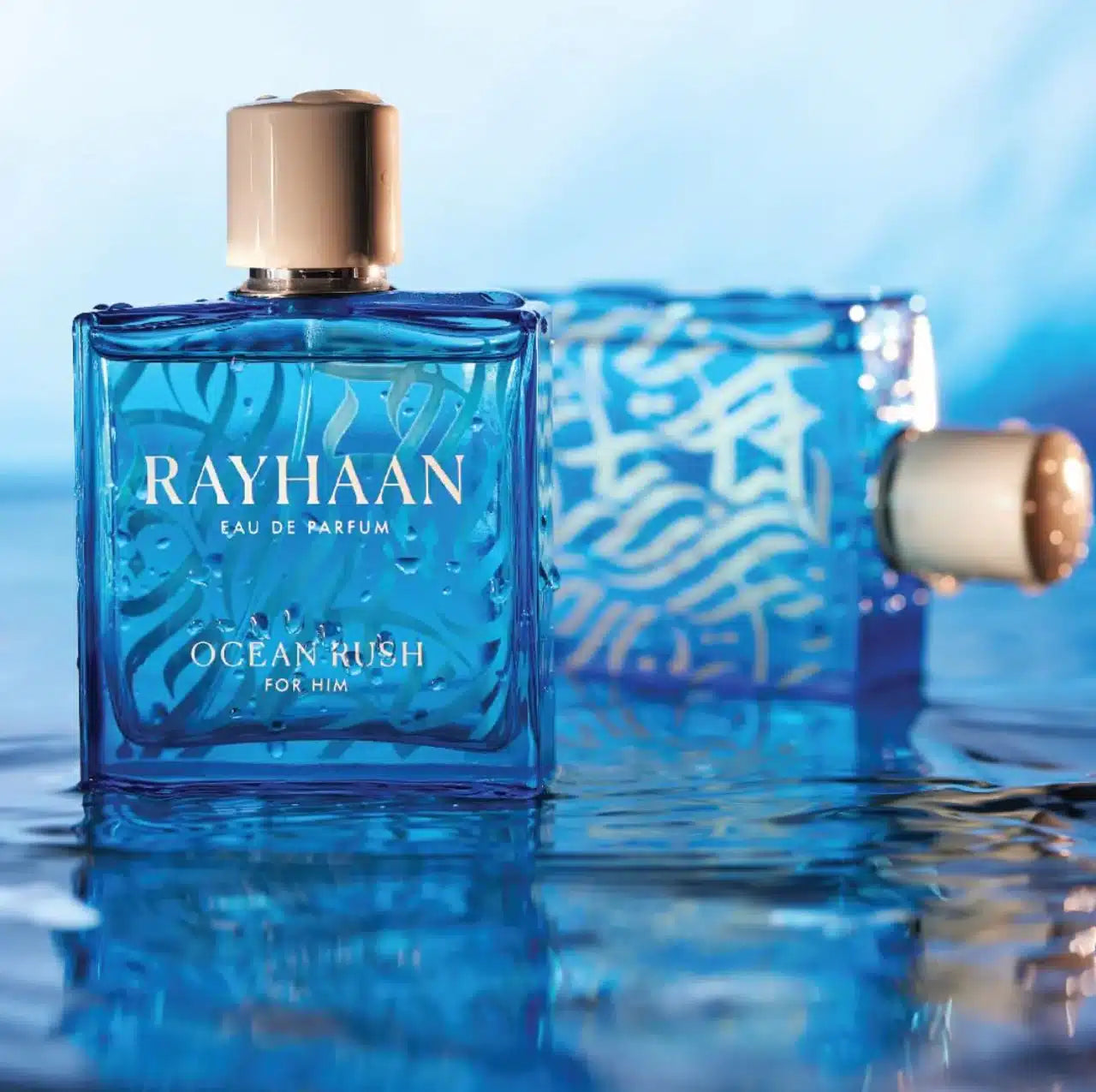 Rayhaan Ocean Rush 100ml Eau de Parfum by Rayhaan fragrance bottle