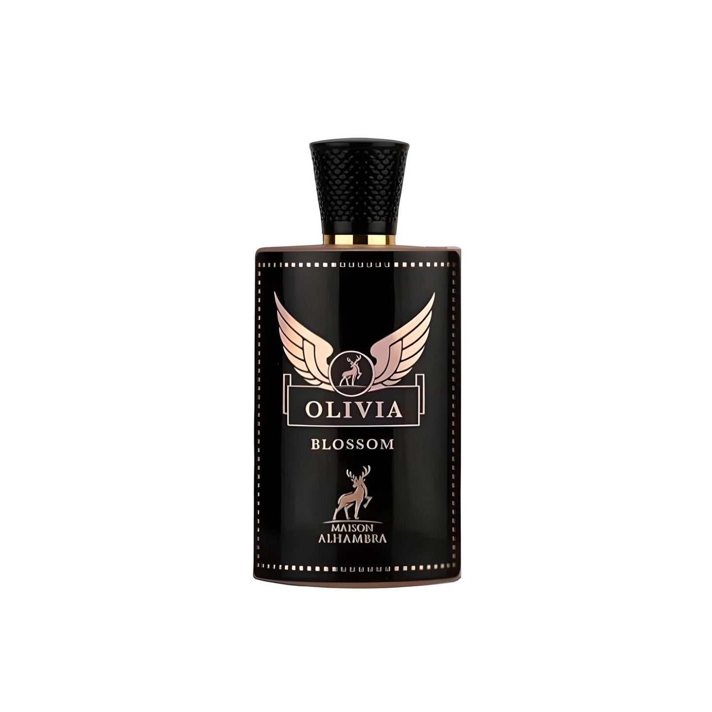 Olivia Blossom 80ml Eau de Parfum by Maison Alhambra fragrance packaging front view