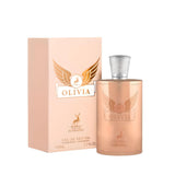 Olivia 80ml Eau de Parfum by Maison Alhambra bottle and box