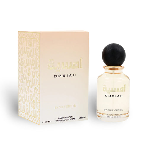 Omsiah 110ml Eau de Parfum by Gulf Orchid bottle and box