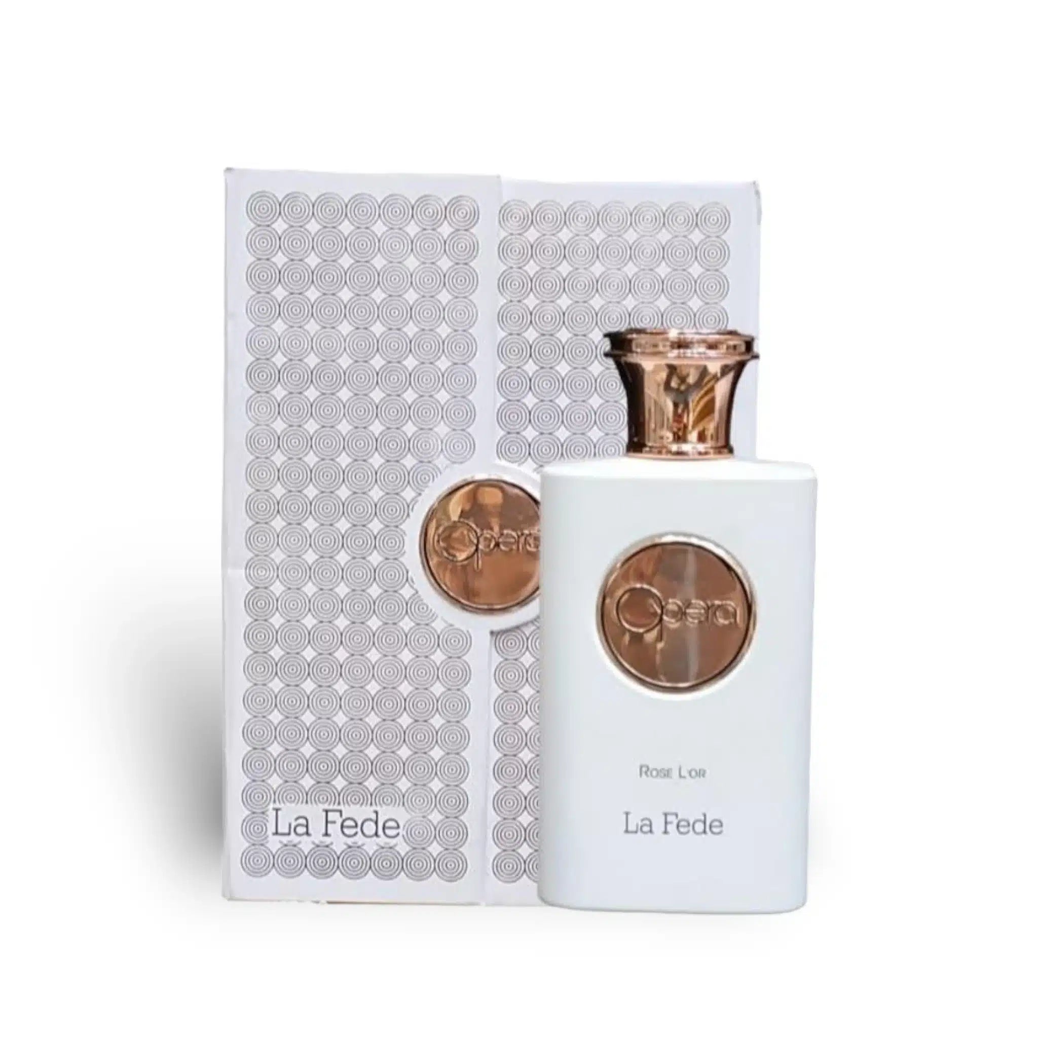 Opera Rose L'or 100ml Eau de Parfum by Khadlaj bottle and box