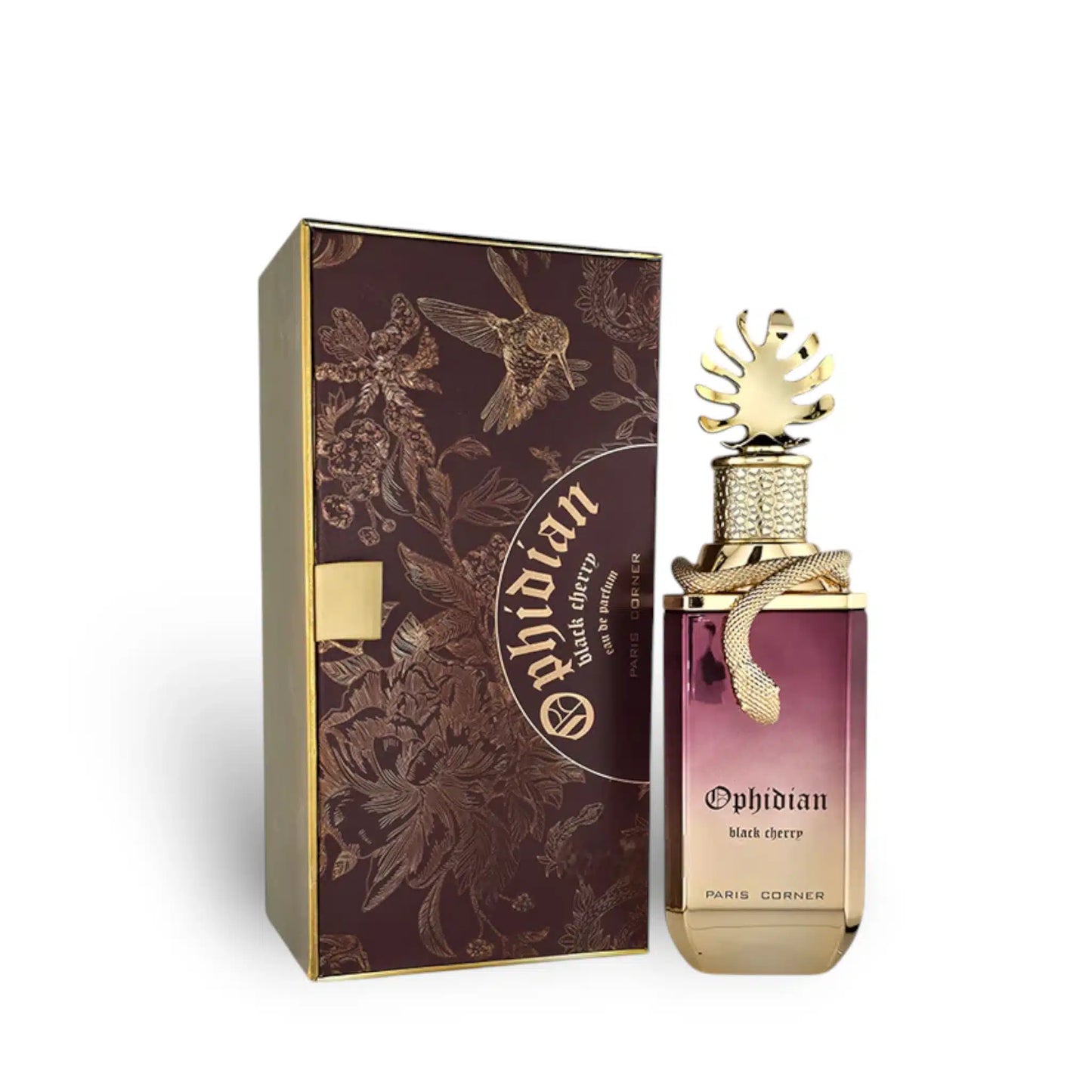 Ophidian Black Cherry 100ml Eau de Parfum by Paris Corner bottle and box