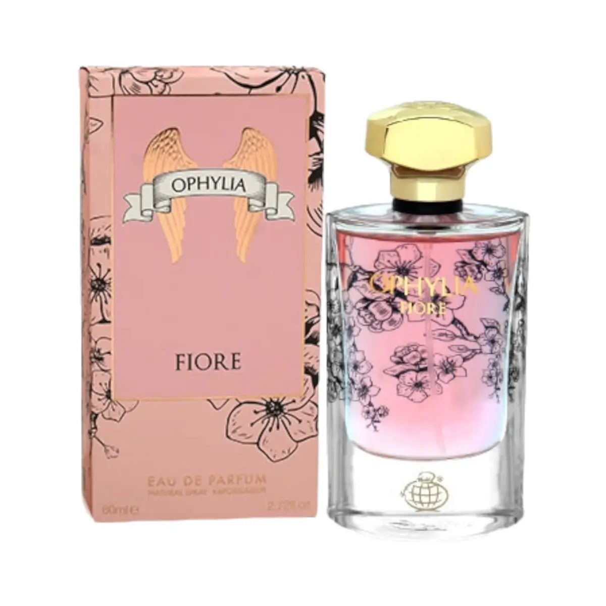 Ophylia Fiore 80ml Eau de Parfum by Fragrance World bottle and box