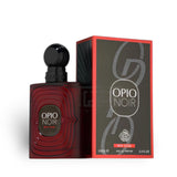 Opio Noir Red Dose 100ml Eau de Parfum by Fragrance World bottle and box