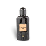 Optimum Noir 100ml Eau de Parfum by Grandeur Perfumes fragrance packaging front view