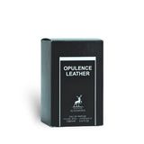 Opulence Leather (Amber & Leather) 100ml Eau de Parfum by Maison Alhambra perfume bottle close up
