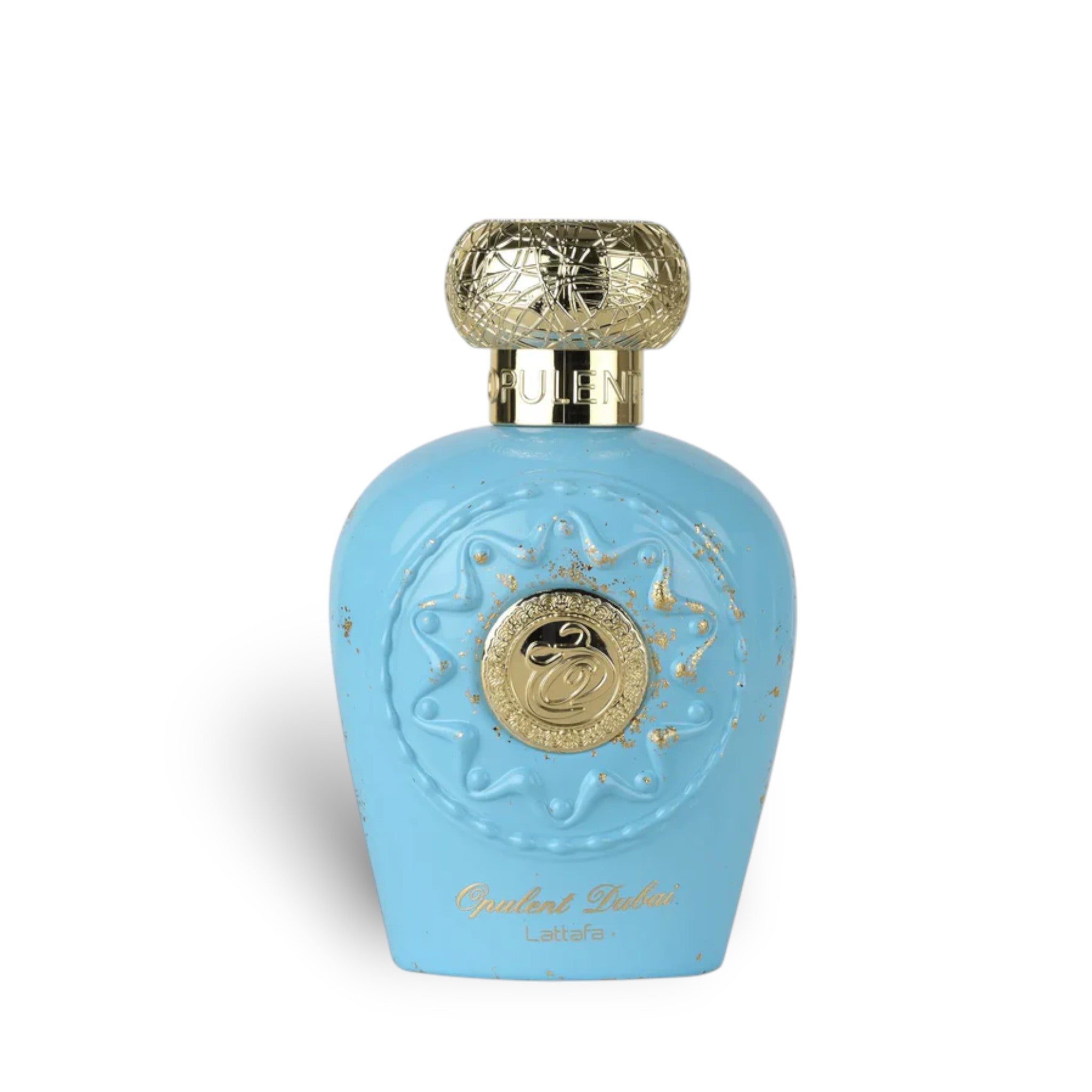 Opulent Dubai 100ml Eau de Parfum by Lattafa fragrance packaging front view