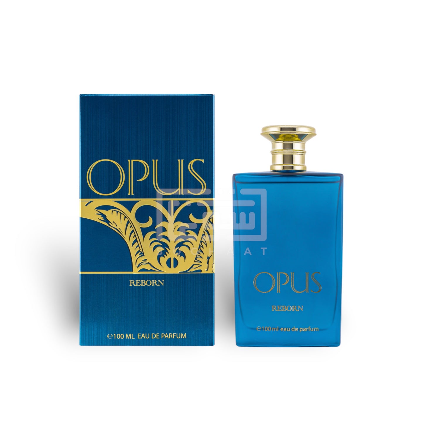 Opus Reborn 100ml Eau de Parfum by Khadlaj bottle and box