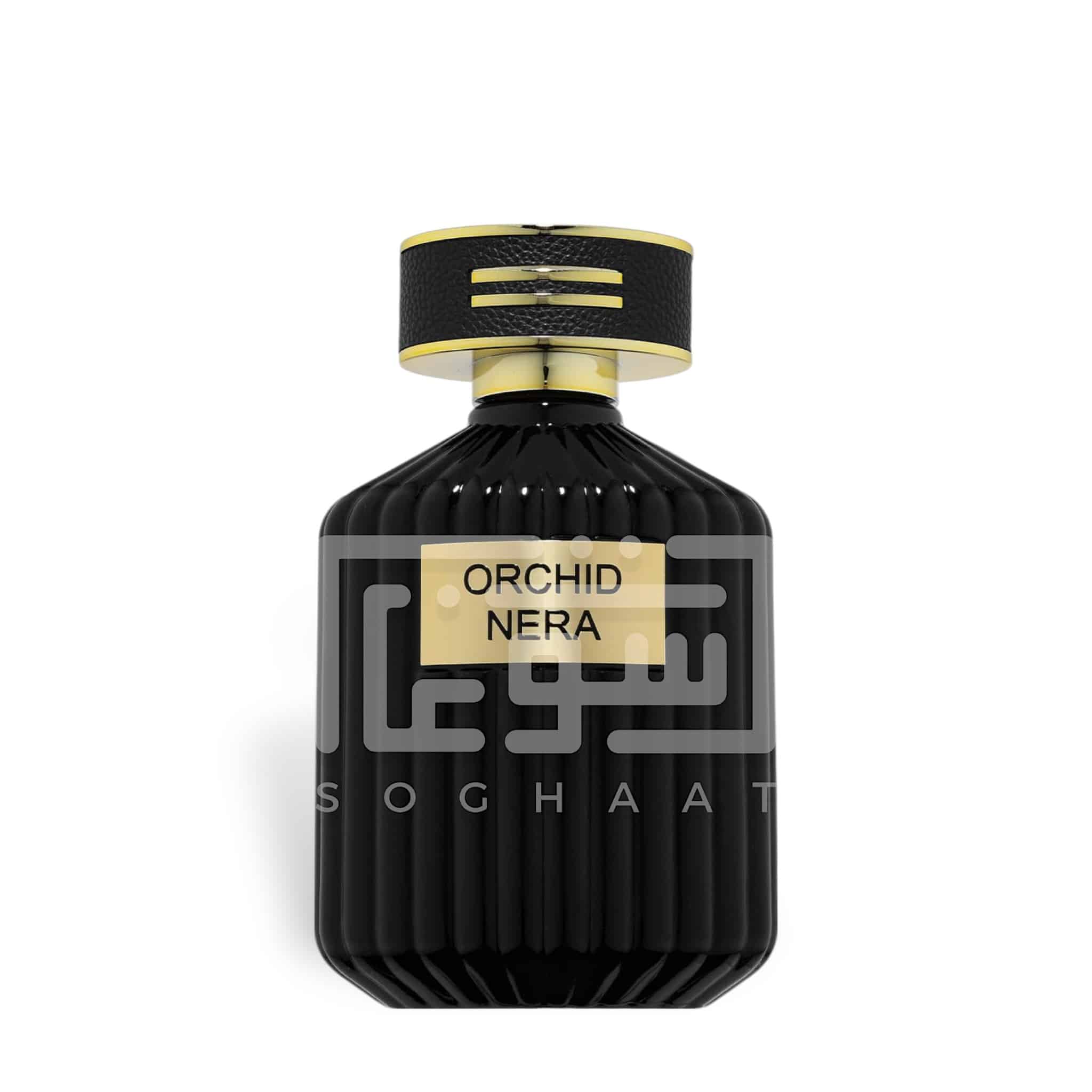 Orchid Nera 100ml Eau de Parfum by Fragrance World perfume bottle close up