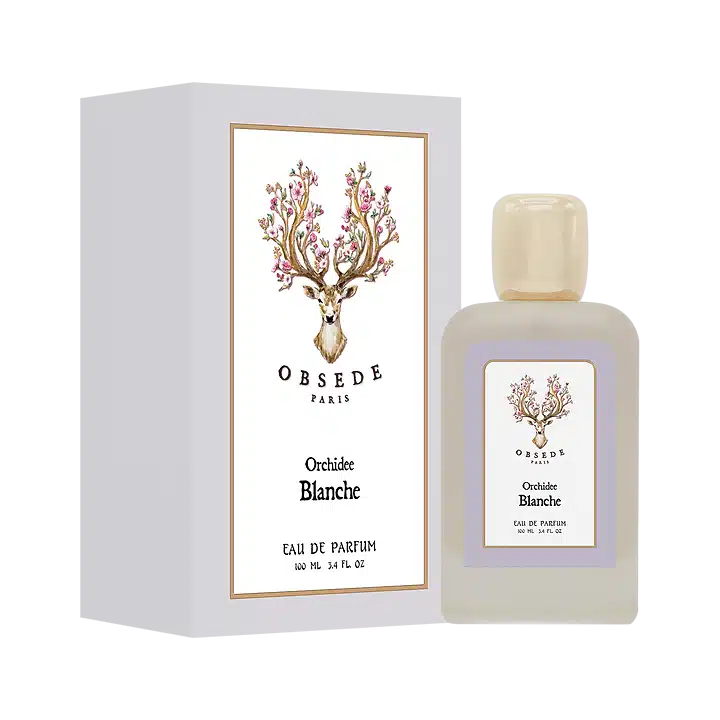 Obsede Orchidee Blanche 100ml Eau de Parfum by Obsede Paris bottle and box