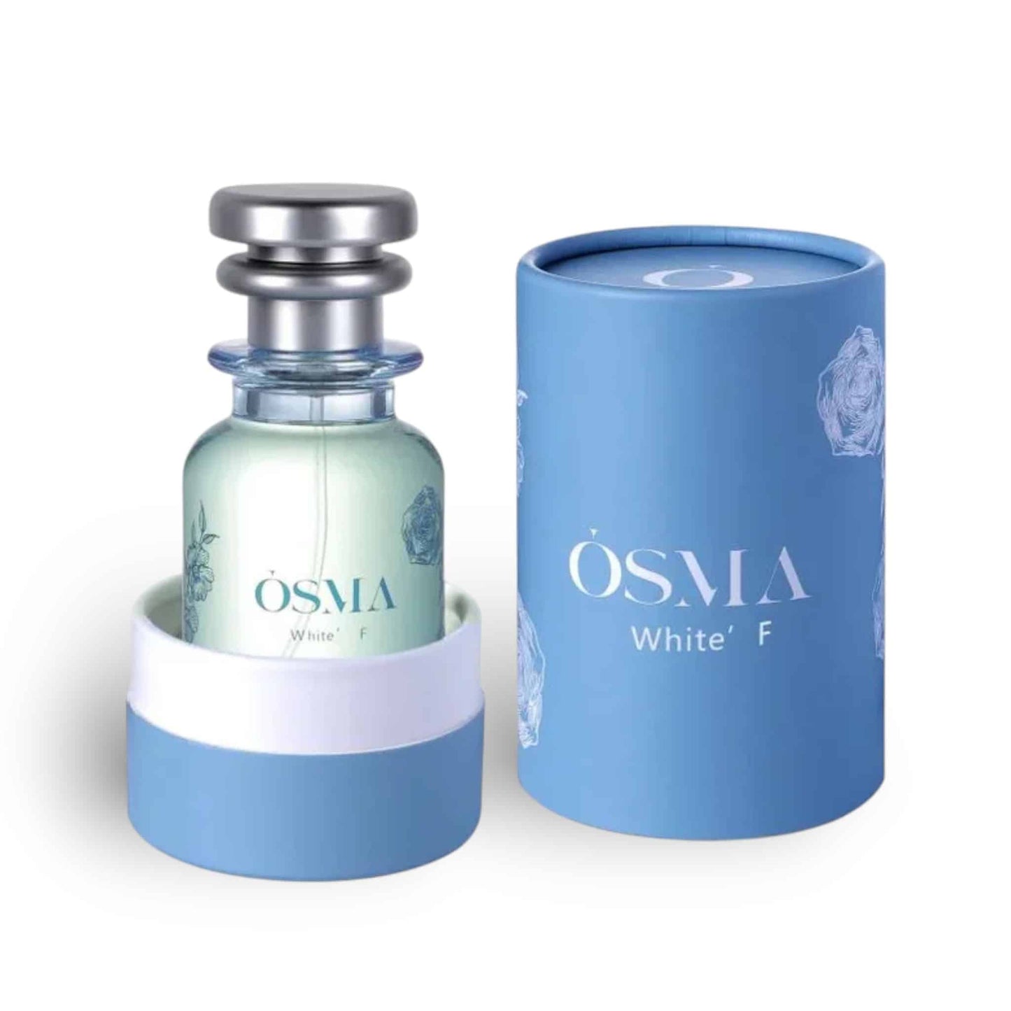 Osma White F 75ml Eau de Parfum by Osma bottle and box