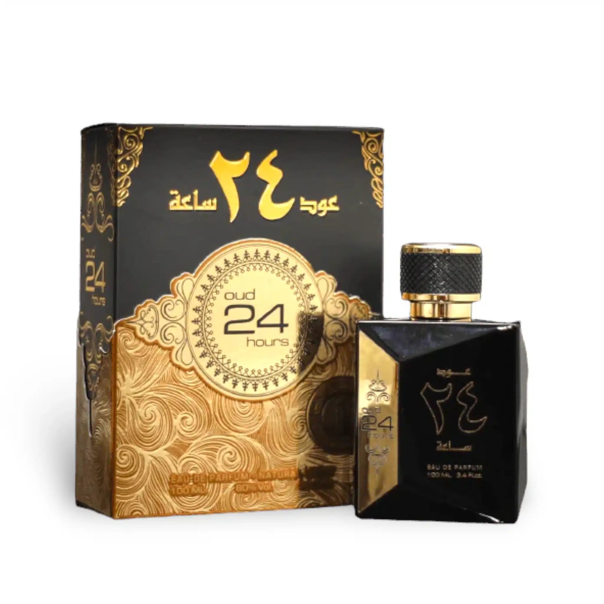 Oud 24 Hours 100ml Eau de Parfum by Ard Al Zaafaran bottle and box