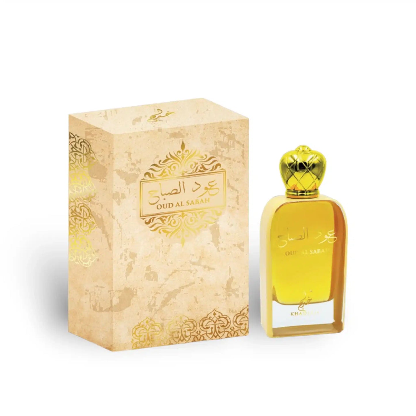 Oud Al Sabah 100ml Eau de Parfum by Khadlaj bottle and box