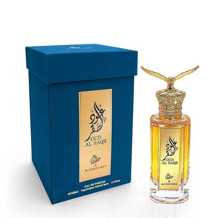 Oud Al Saqr 100ml Eau de Parfum by My Perfumes perfume bottle close up