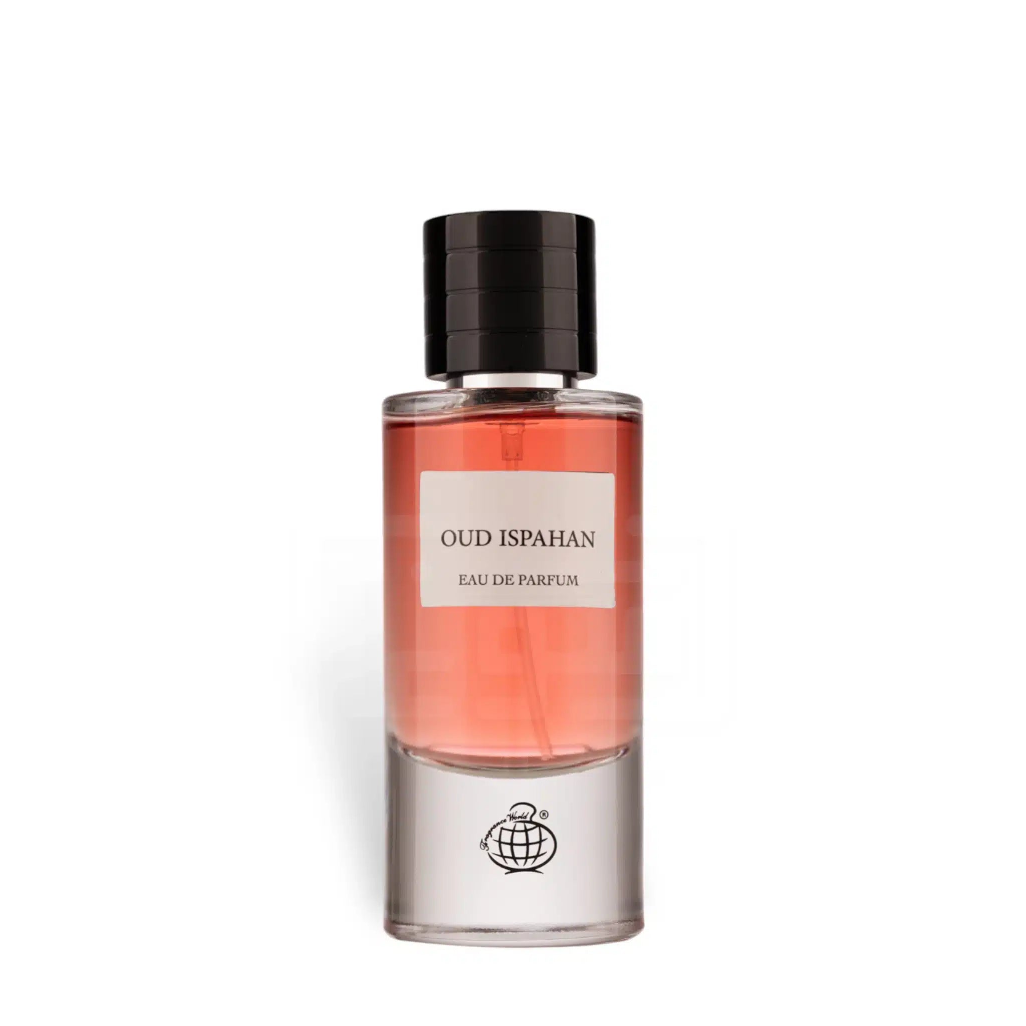 Oud Ispahan 80ml Eau de Parfum by Fragrance World fragrance packaging front view