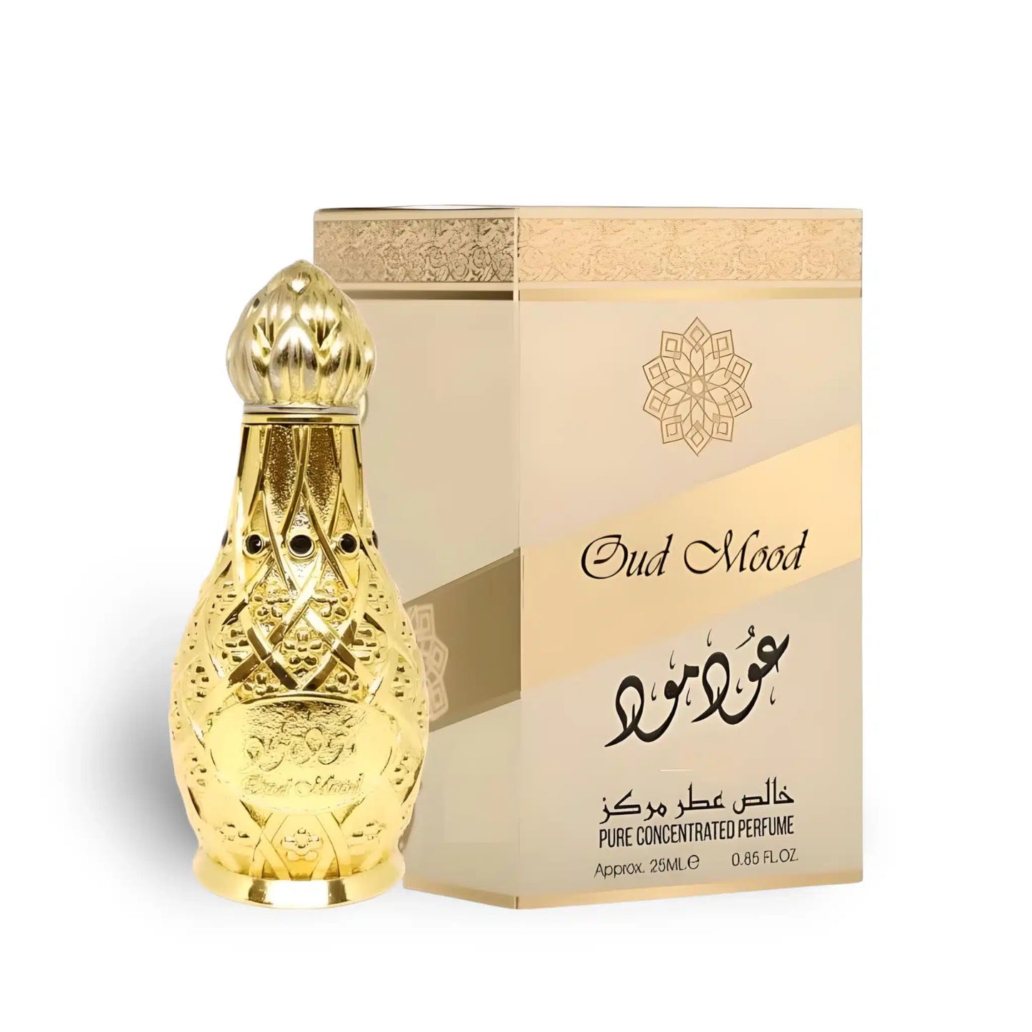 Oud Mood Concentrated ( ) 25ml Perfume Oil by Lattafa perfume oil bottle
