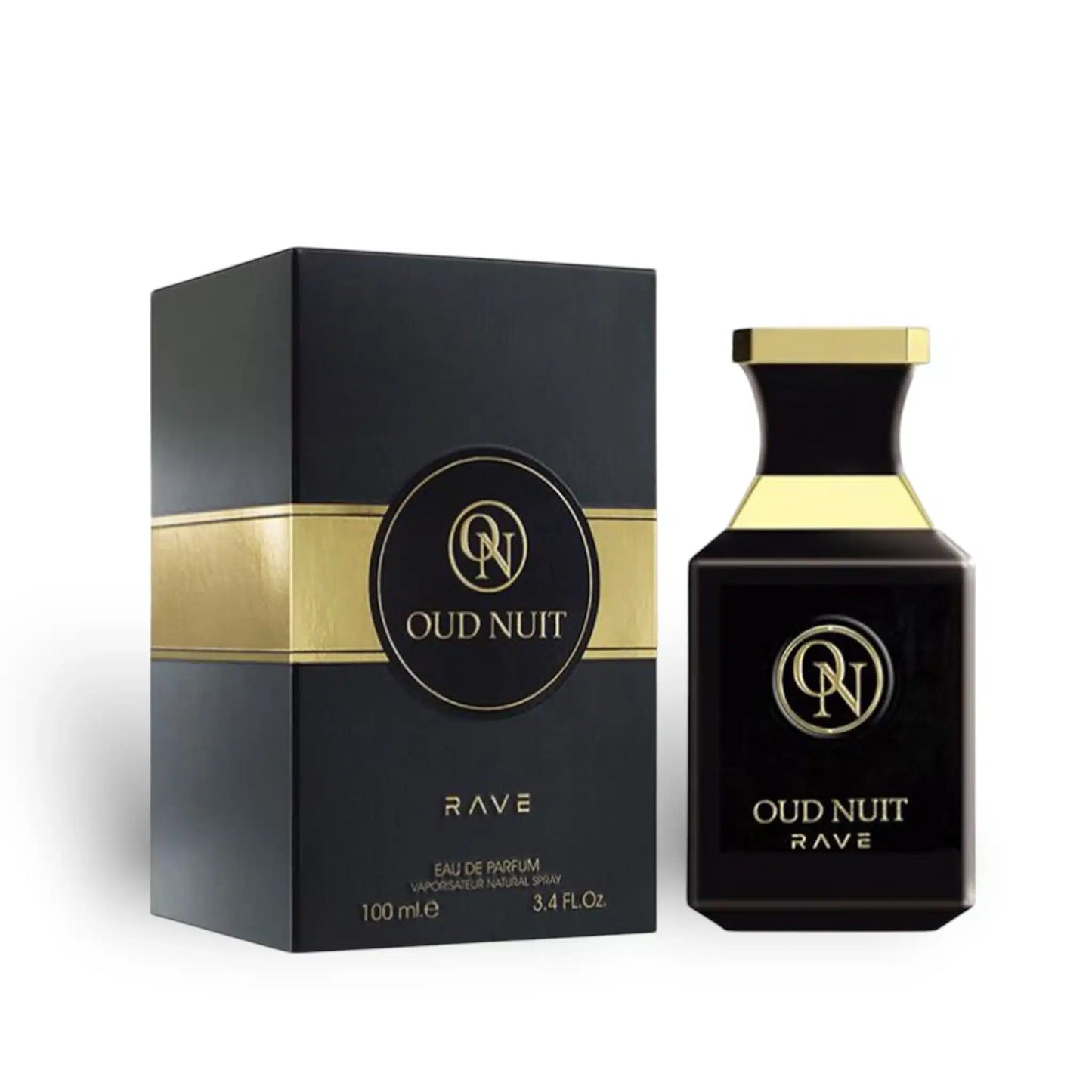 Oud Nuit 100ml Eau de Parfum by Lattafa bottle and box