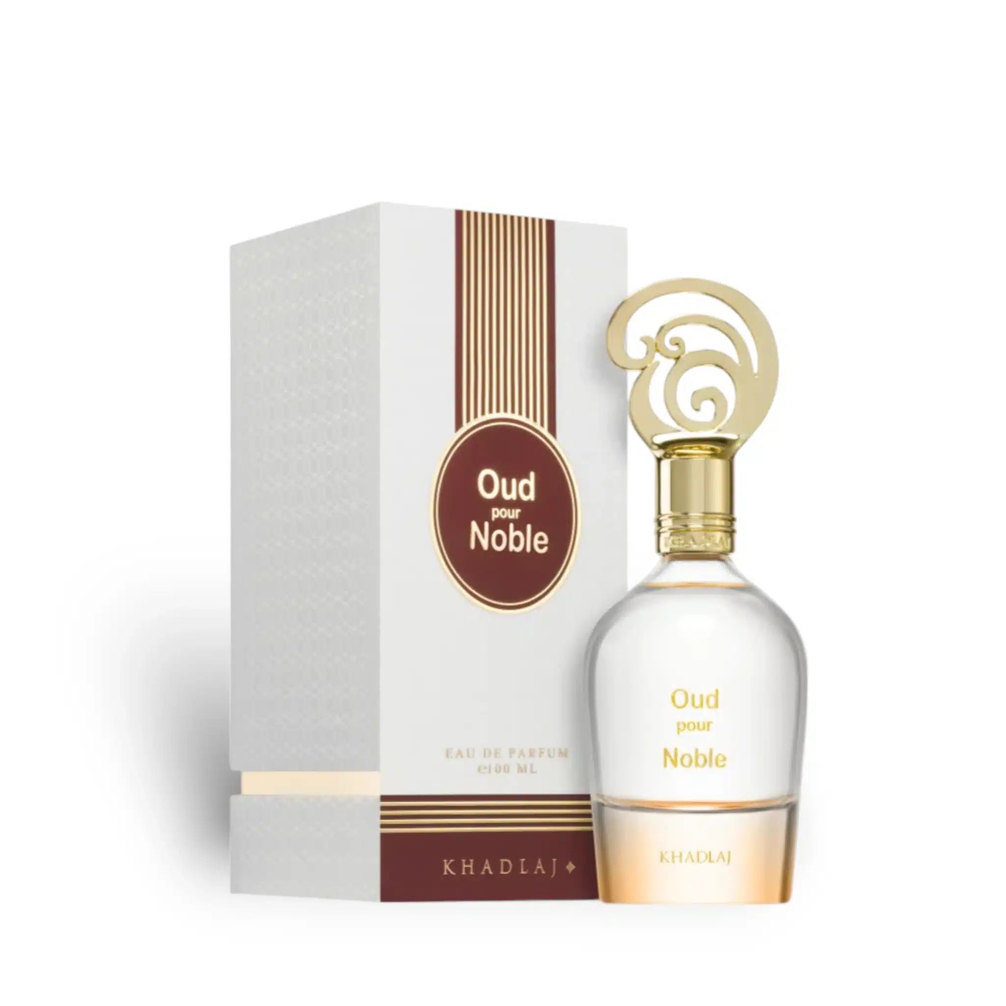 Oud Pour Noble 100ml Eau de Parfum by Khadlaj bottle and box