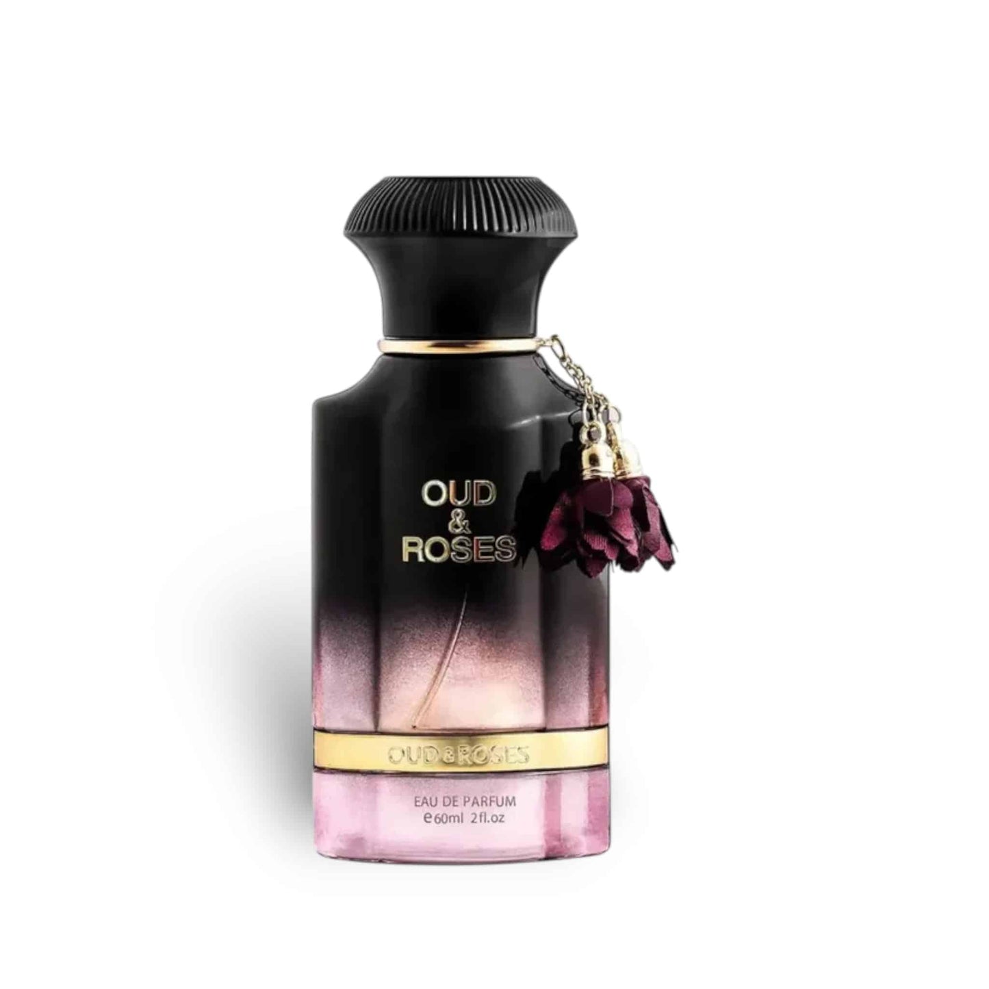 Oud &amp; Roses 60ml Eau de Parfum by Ahmed Al Maghribi fragrance bottle