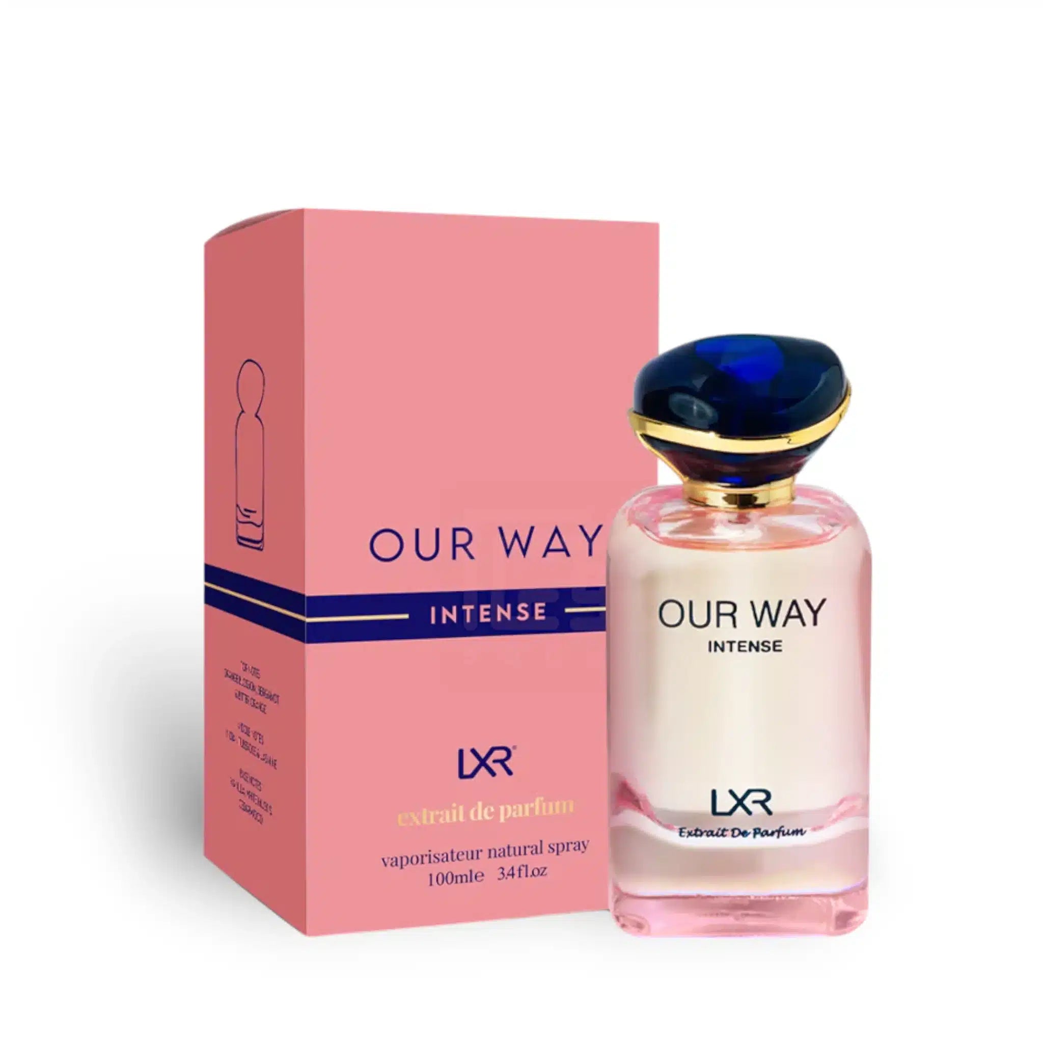 Our Way Intense 100ml Extrait de Parfum by LXR bottle and box