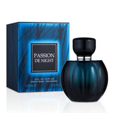 Passion De Night 100ml Eau de Parfum by Fragrance World bottle and box