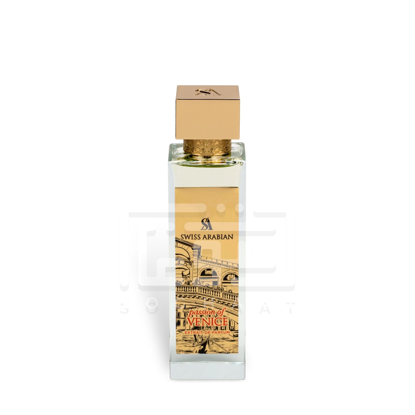 Passion of Venice 100ml Extrait de Parfum by Swiss Arabian fragrance packaging front view