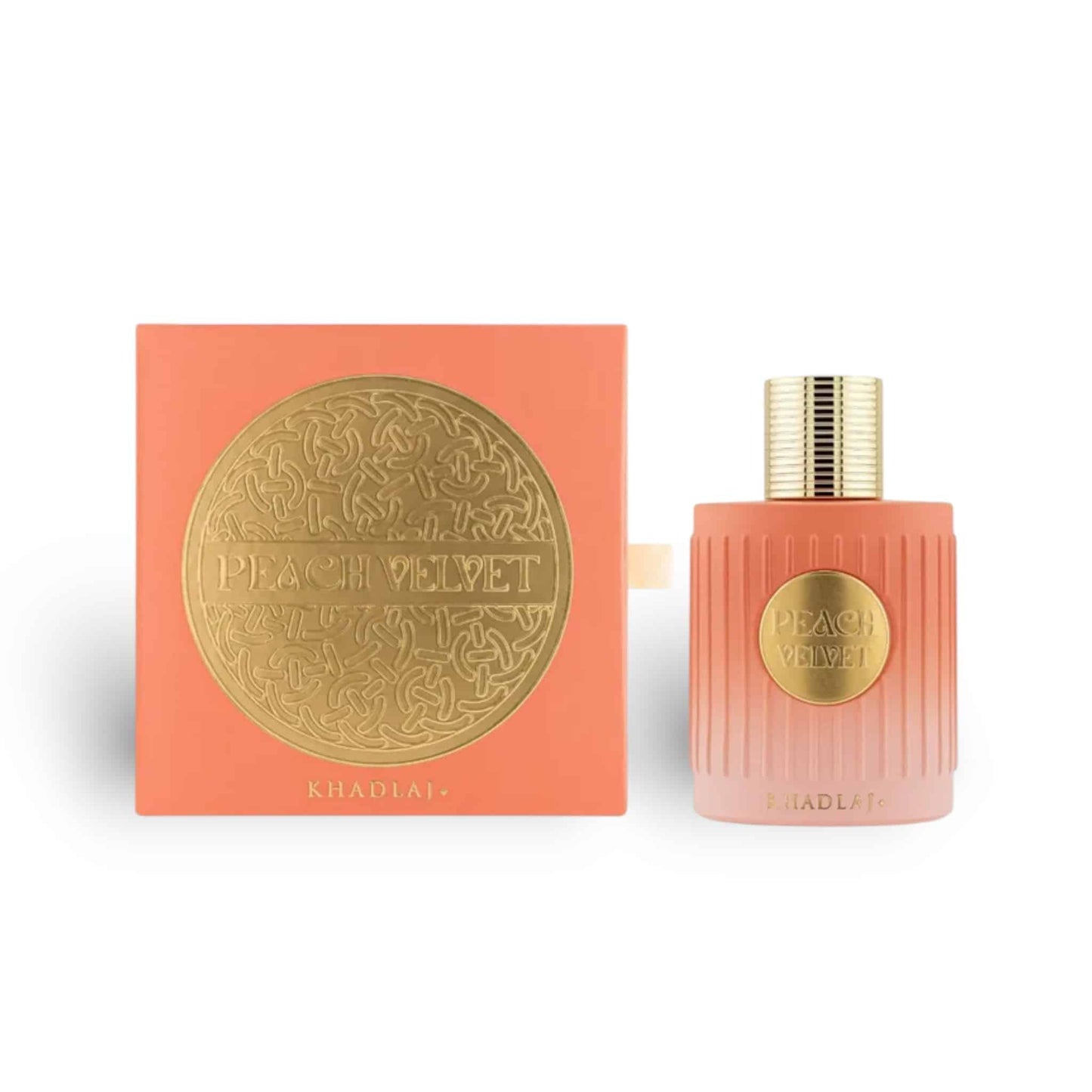 Peach Velvet 100ml Extrait de Parfum by Khadlaj bottle and box