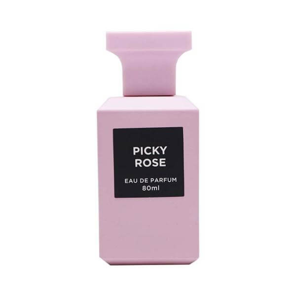 Picky Rose 80ml Eau de Parfum by Fragrance World fragrance packaging front view