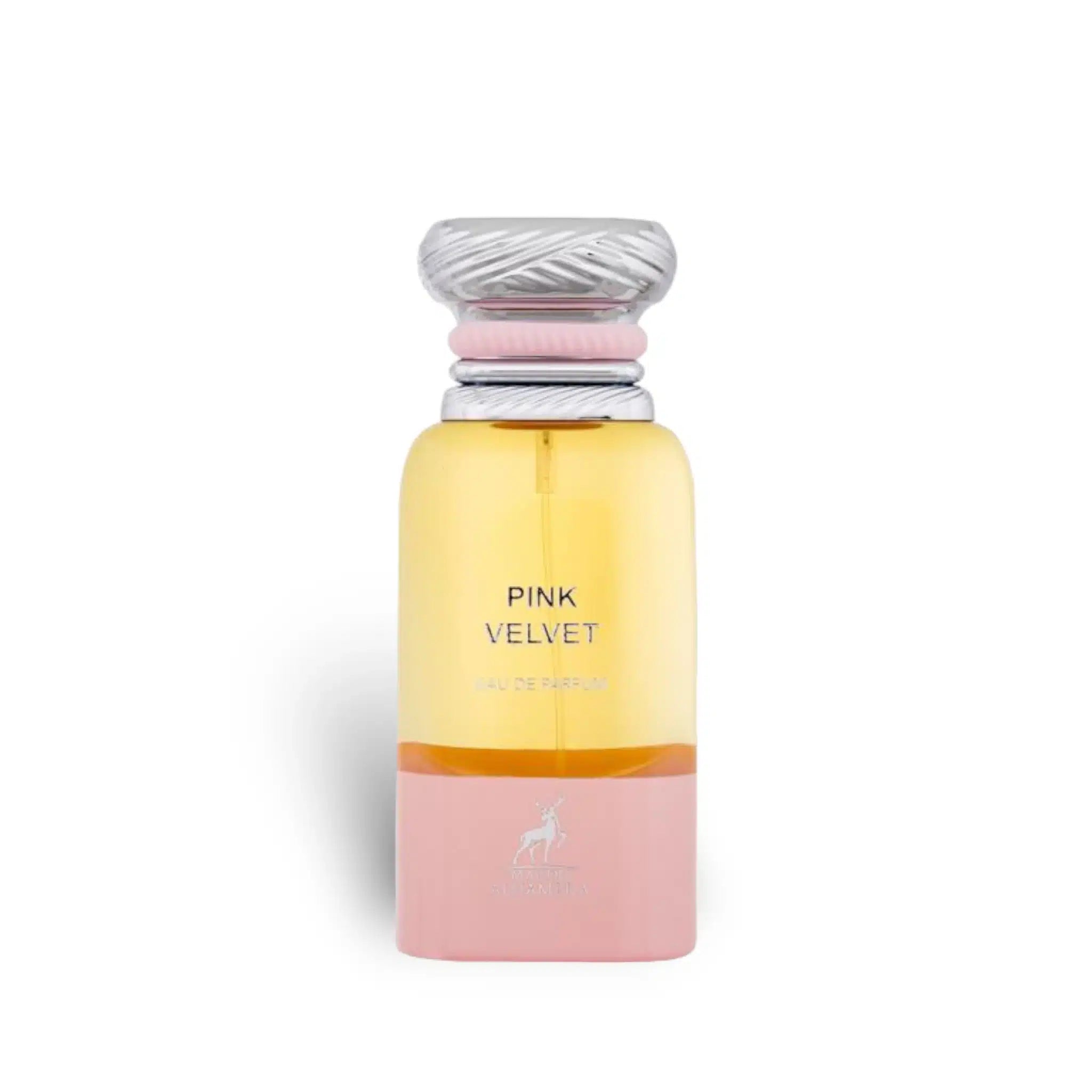 Pink Velvet (Rose Petals) 80ml Eau de Parfum by Maison Alhambra perfume bottle close up