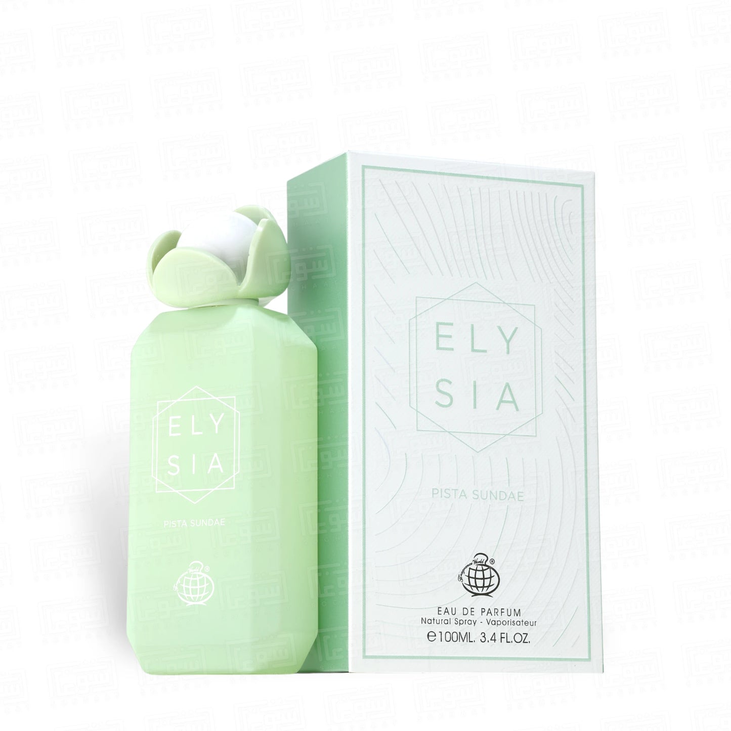 Elysia Pista Sundae 100ml Eau de Parfum by Fragrance World bottle and box