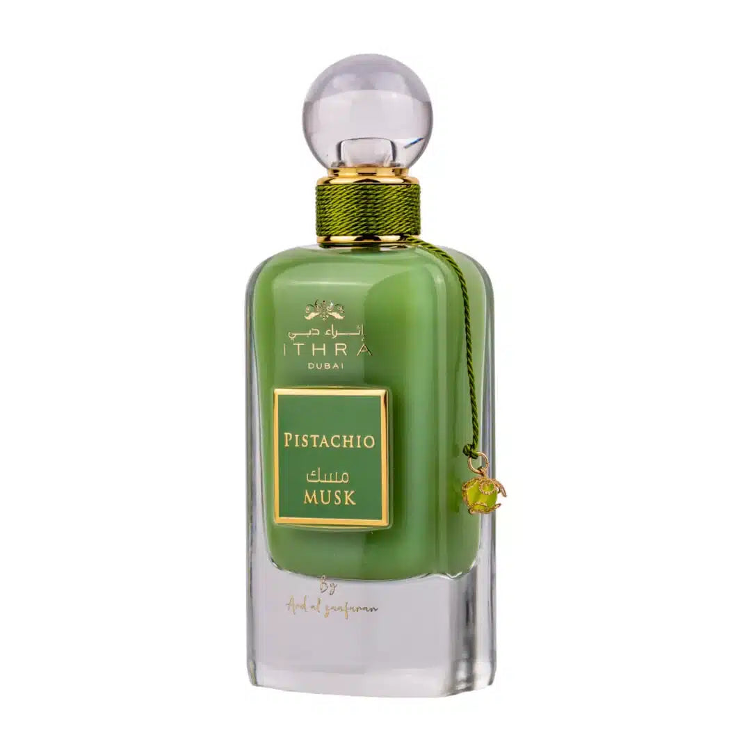 Pistachio (Ithra Dubai Musk) 100ml Eau de Parfum by Ard Al Zaafaran fragrance packaging front view