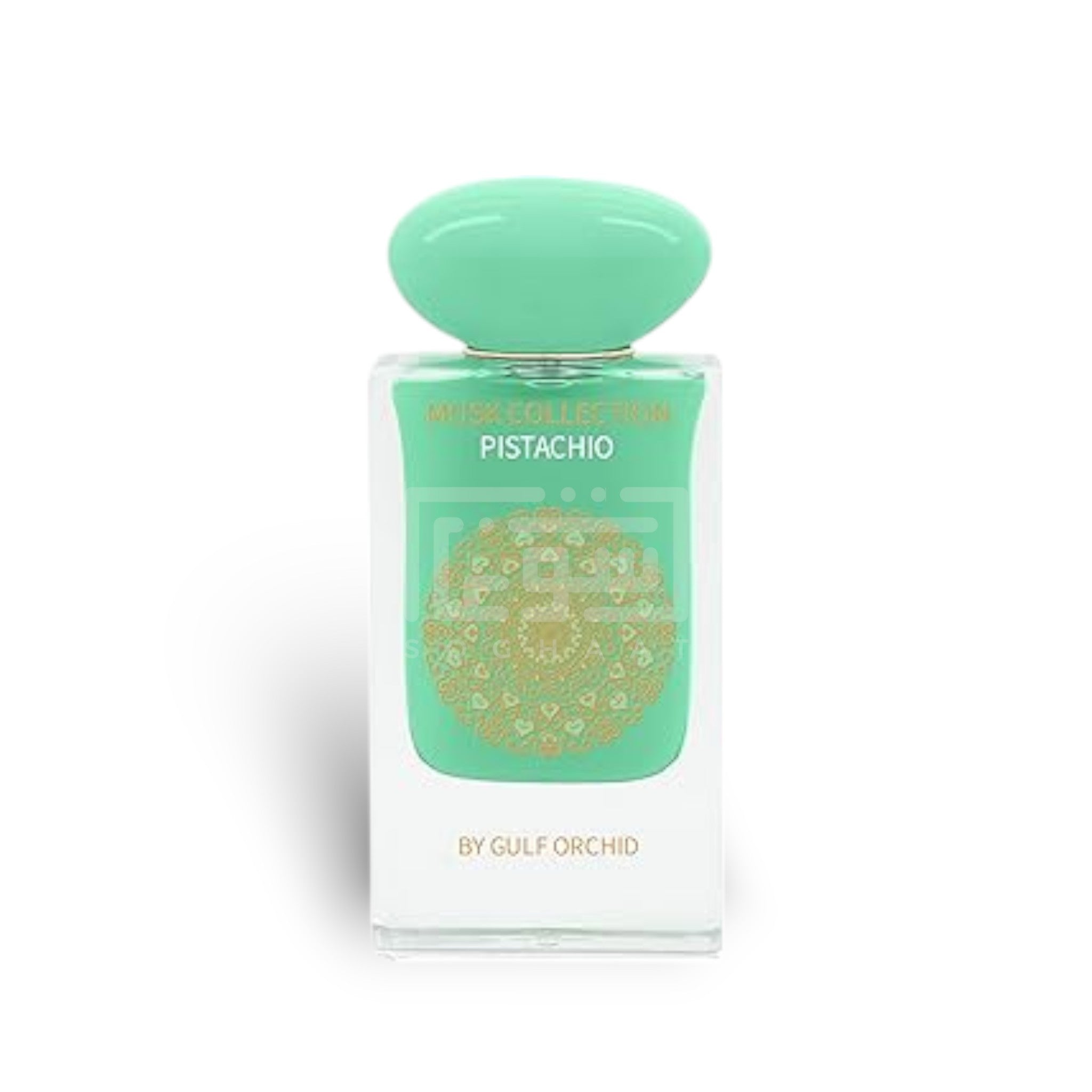 Pistachio (Musk Collection) 60ml Eau de Parfum by Gulf Orchid fragrance packaging front view