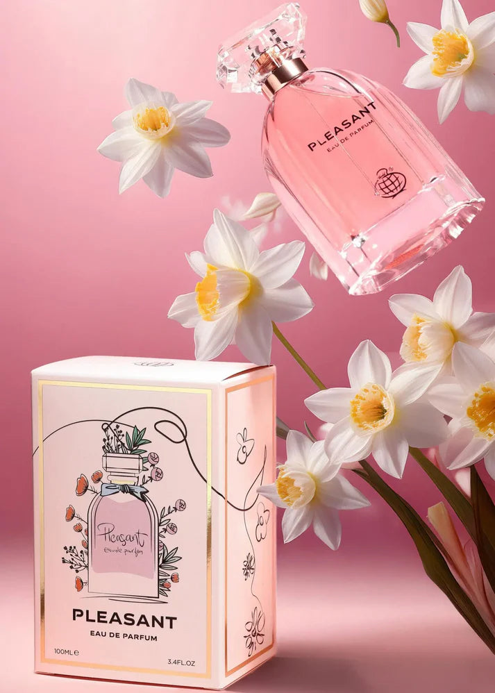 Pleasant 100ml Eau de Parfum by Fragrance World bottle and box