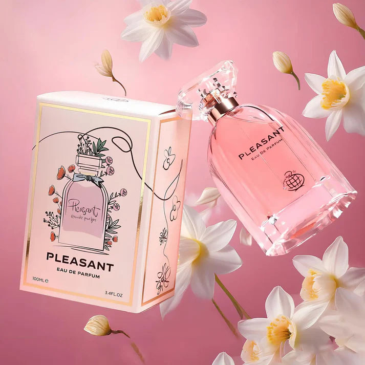 Pleasant 100ml Eau de Parfum by Fragrance World fragrance packaging front view