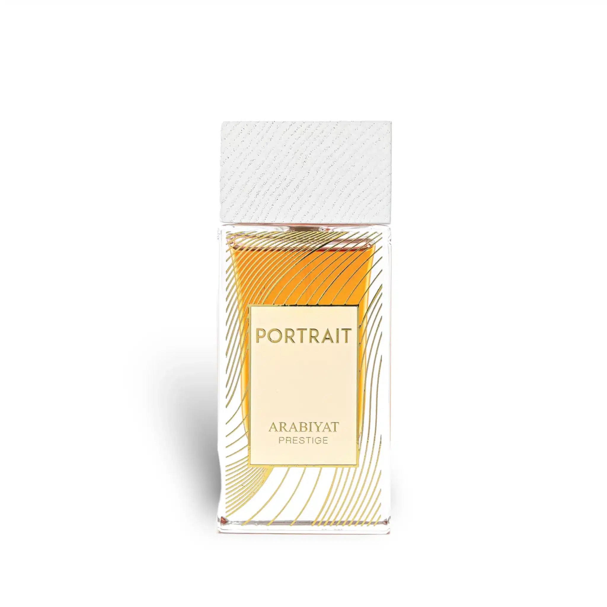 Portrait 80ml Eau de Parfum by Arabiyat Prestige perfume bottle close up