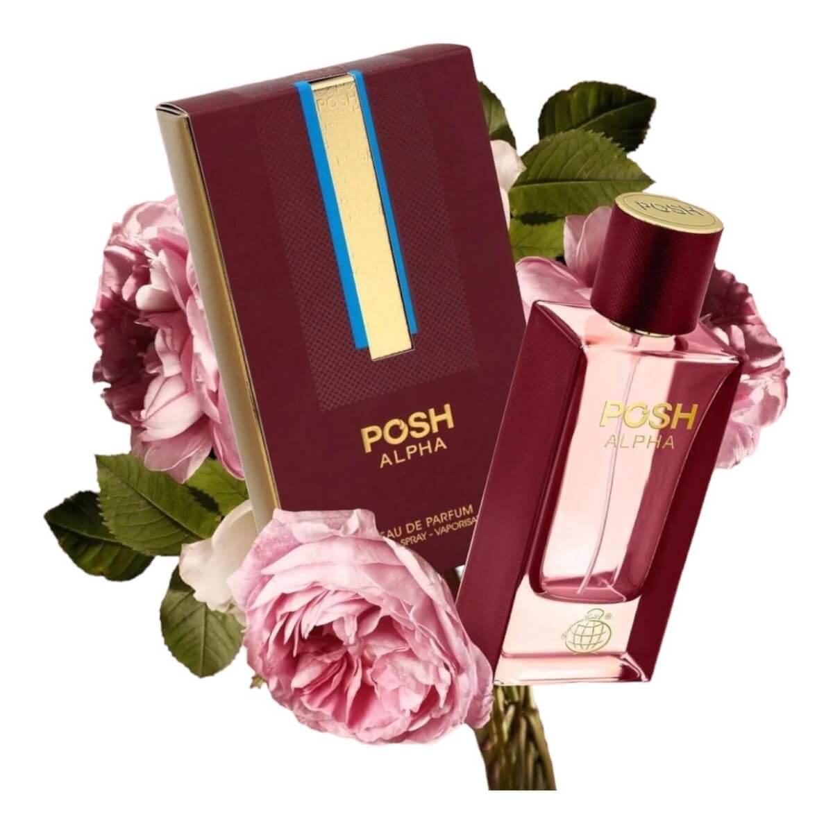 Posh Alpha 80ml Eau de Parfum by Fragrance World fragrance packaging front view