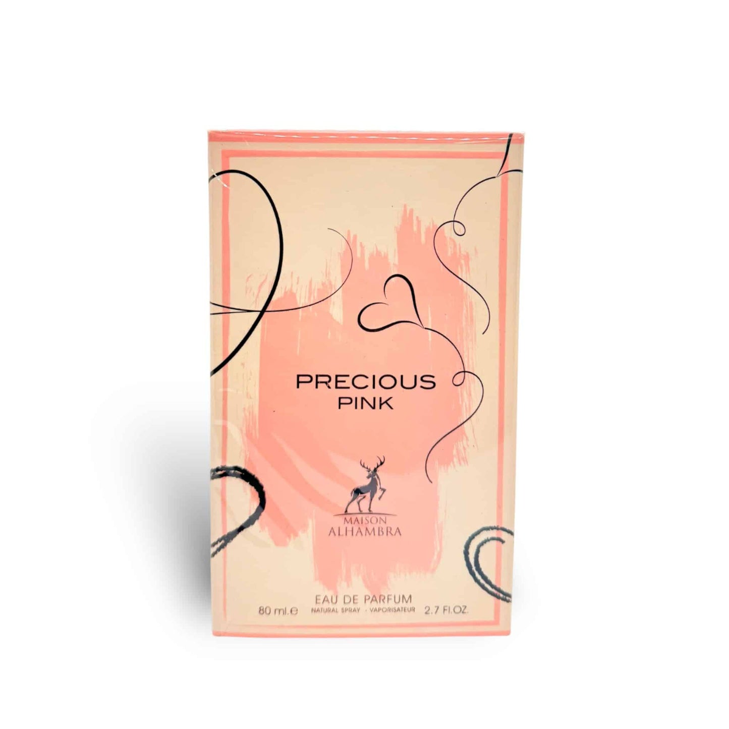 Precious Pink 80ml Eau de Parfum by Maison Alhambra bottle and box