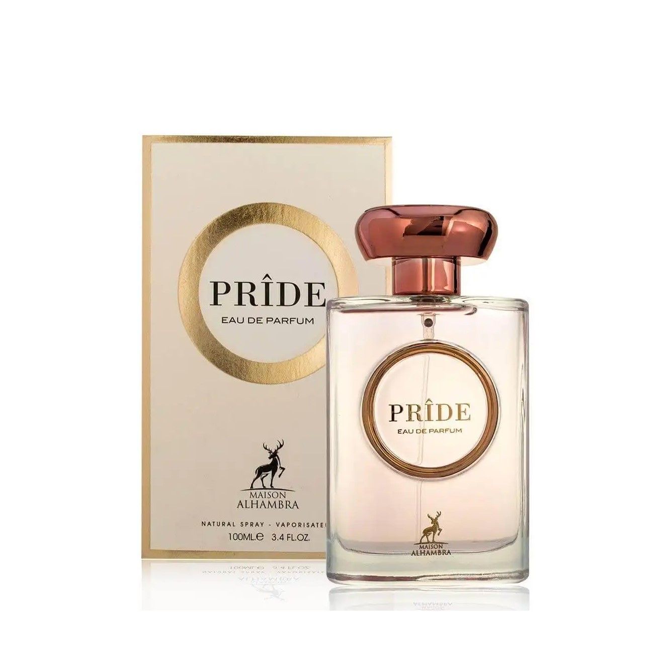 Pride 100ml Eau de Parfum by Maison Alhambra bottle and box
