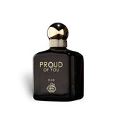 Proud of You Oud 100ml Eau de Parfum by Fragrance World fragrance packaging front view
