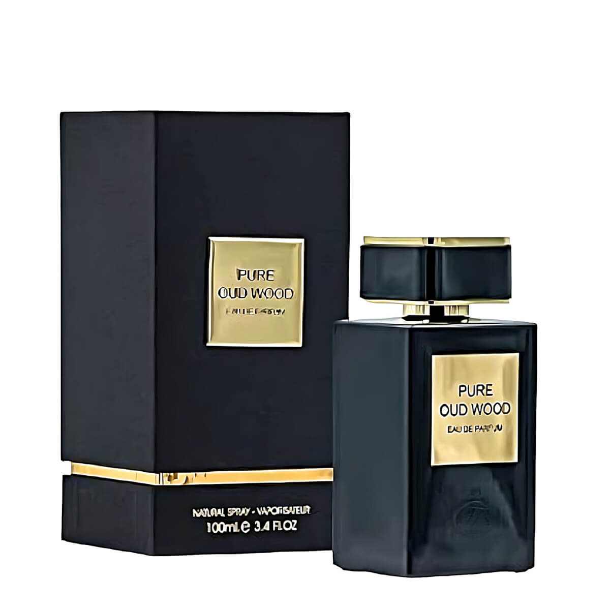 Pure Oud Wood 100ml Eau de Parfum by French Avenue bottle and box