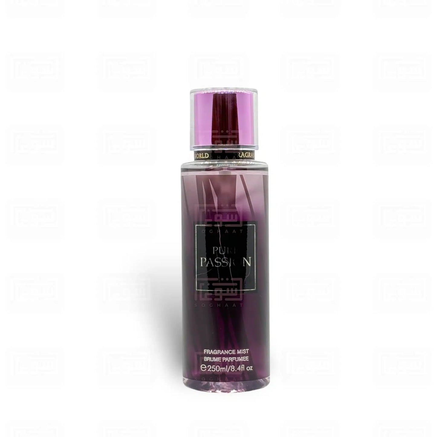 Pure Passion Body Mist 250ml Eau de Parfum by Fragrance World body spray can and packaging