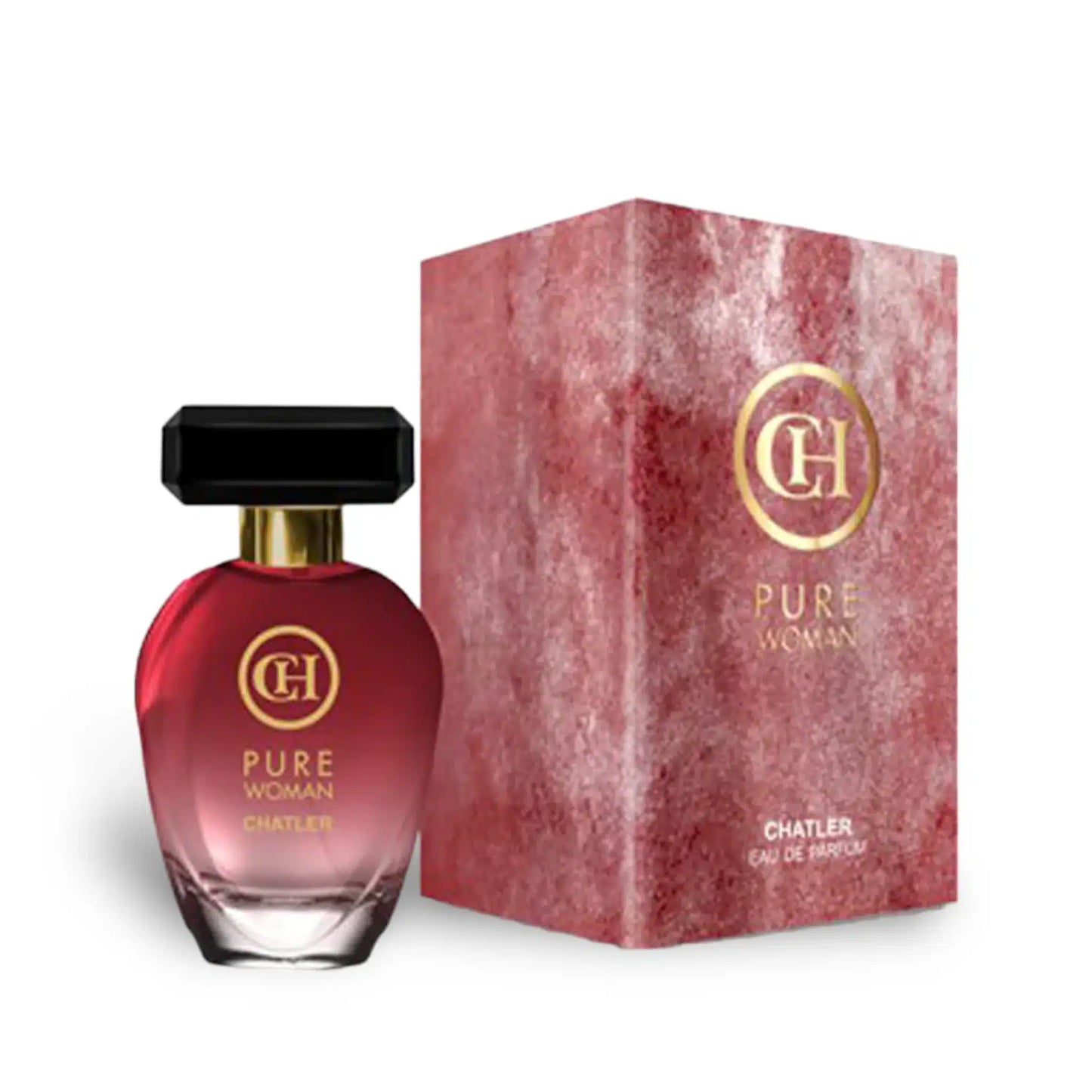Pure Woman 100ml Eau de Parfum by Chatler bottle and box