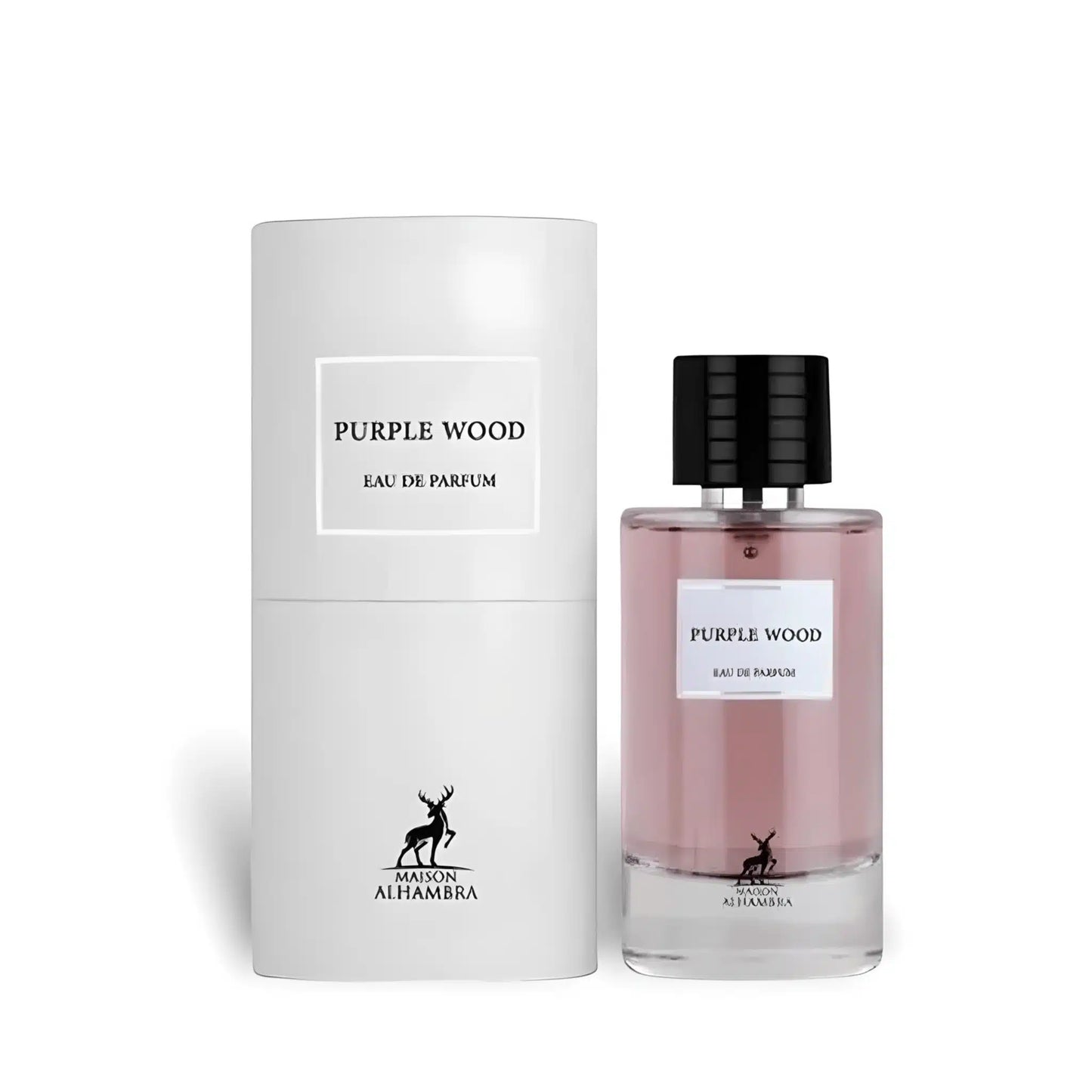 Purple Wood 100ml Eau de Parfum by Maison Alhambra bottle and box