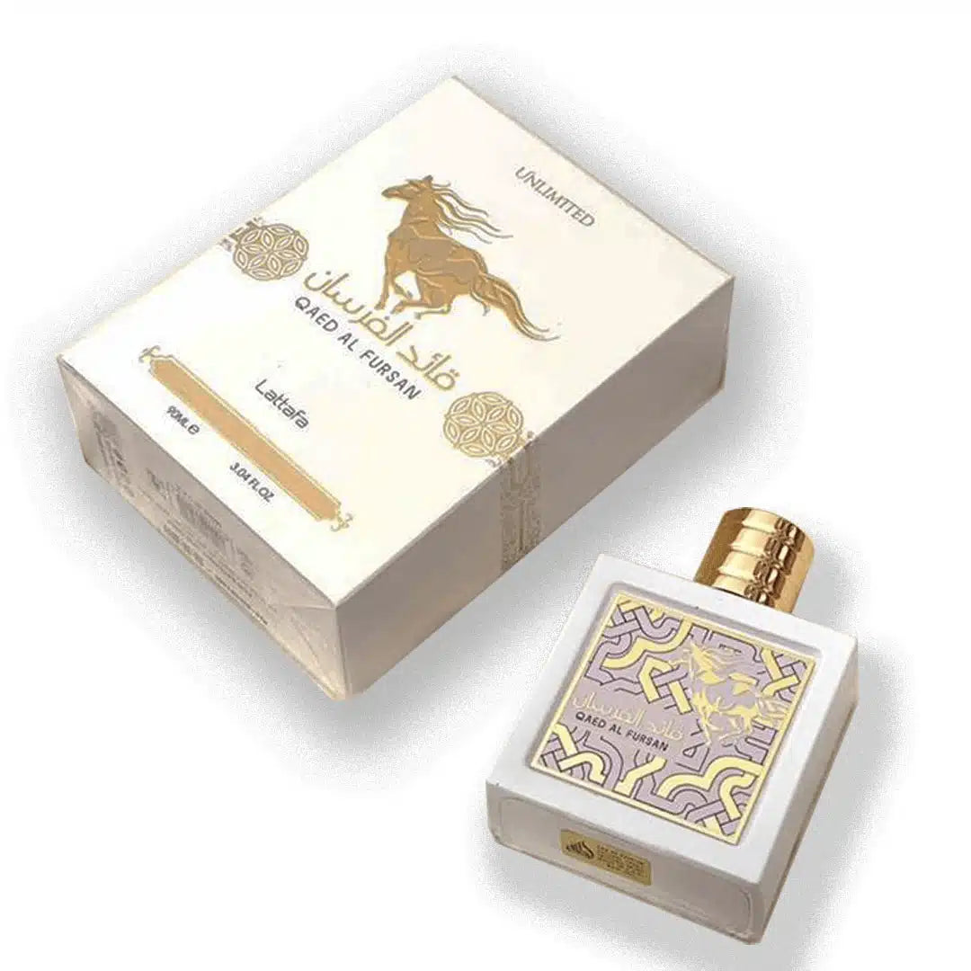 Qaed Al Fursan Unlimited 90ml Eau de Parfum by Lattafa fragrance bottle
