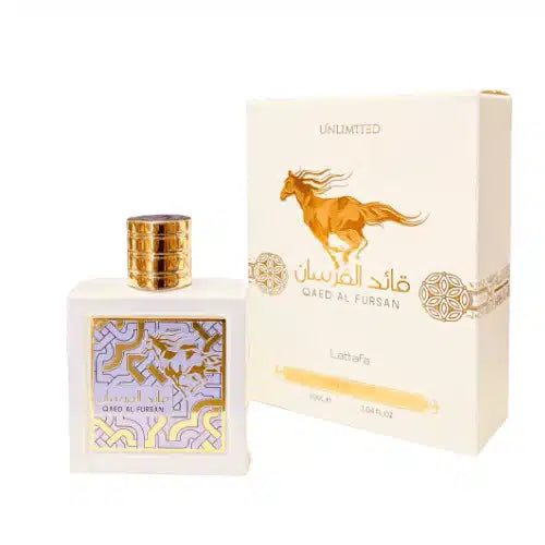 Qaed Al Fursan Unlimited 90ml Eau de Parfum by Lattafa fragrance bottle
