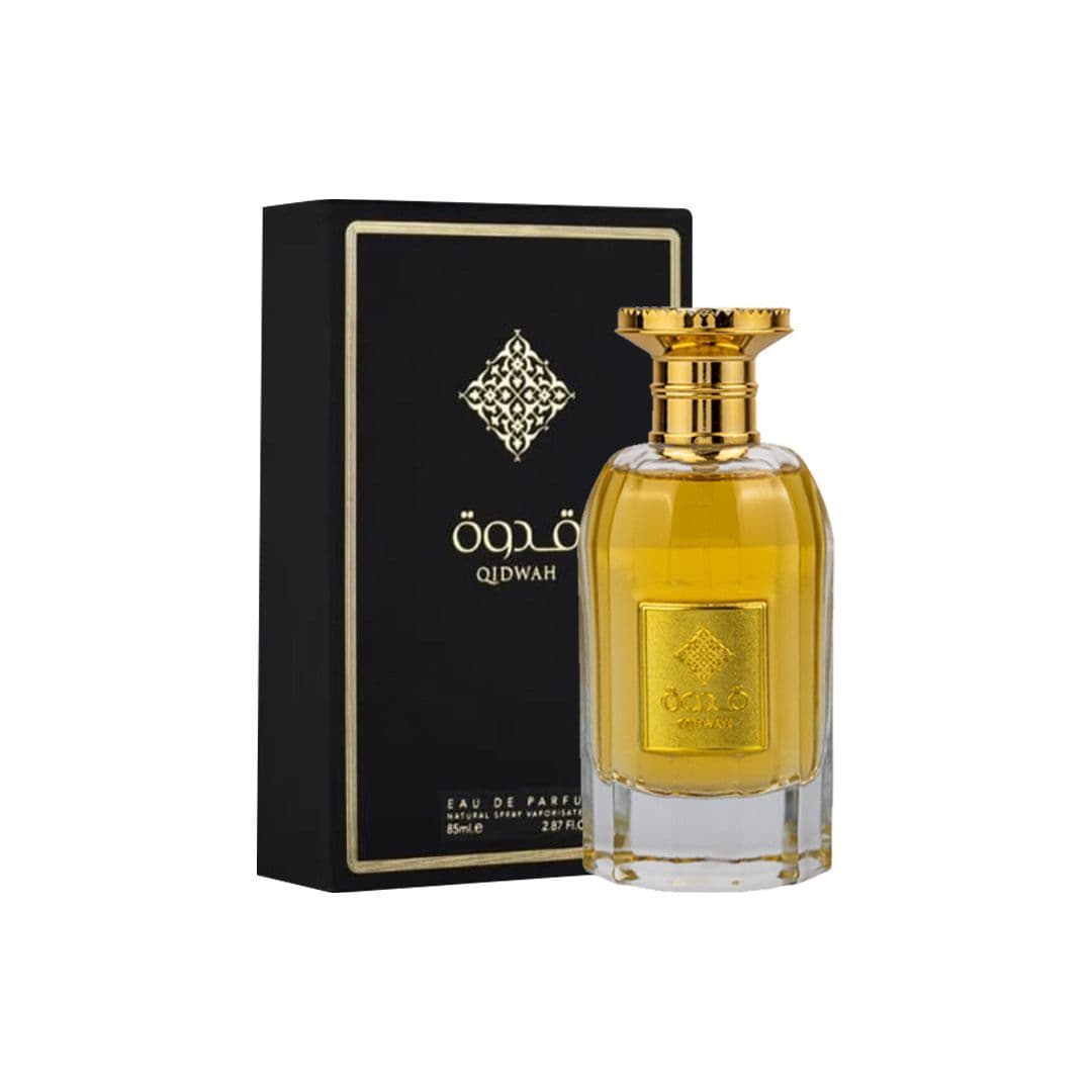 Qidwah 85ml Eau de Parfum by Ard Al Zaafaran fragrance packaging front view
