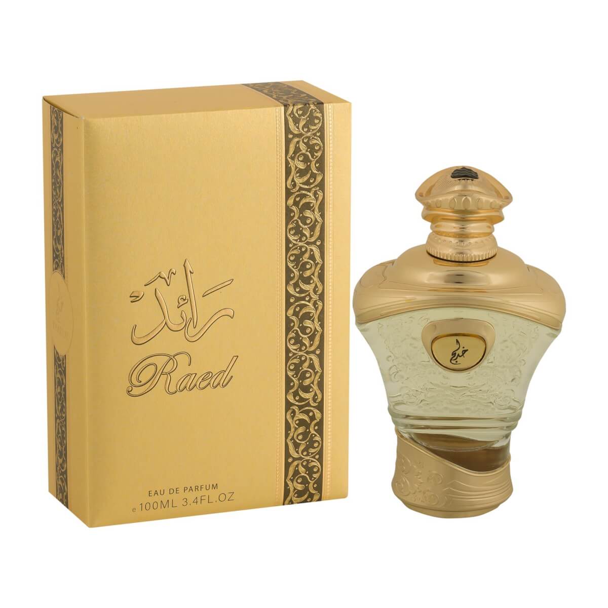 Raed 100ml Eau de Parfum by Khadlaj bottle and box