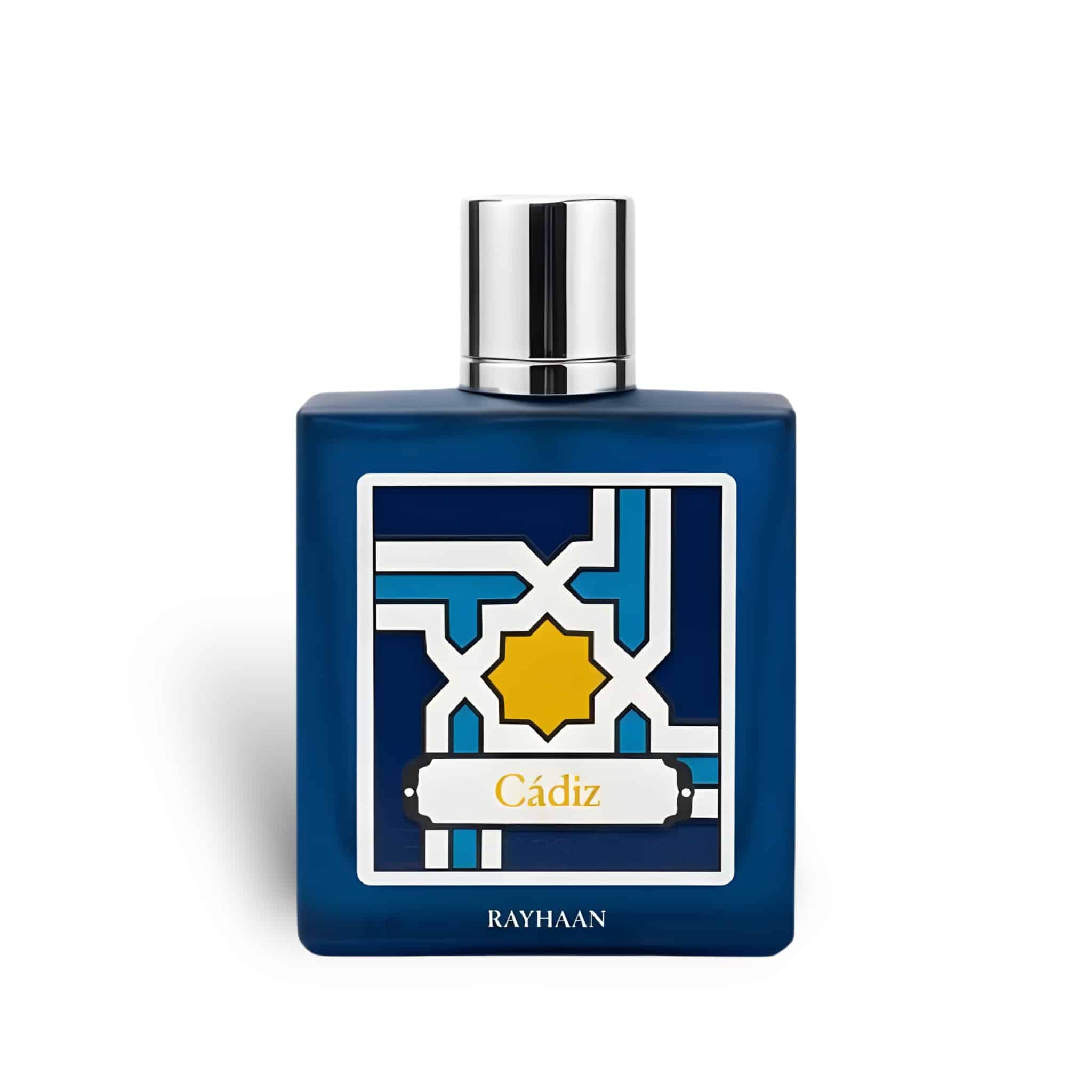 Rayhaan Cadiz 100ml Eau de Parfum by Rayhaan fragrance packaging front view